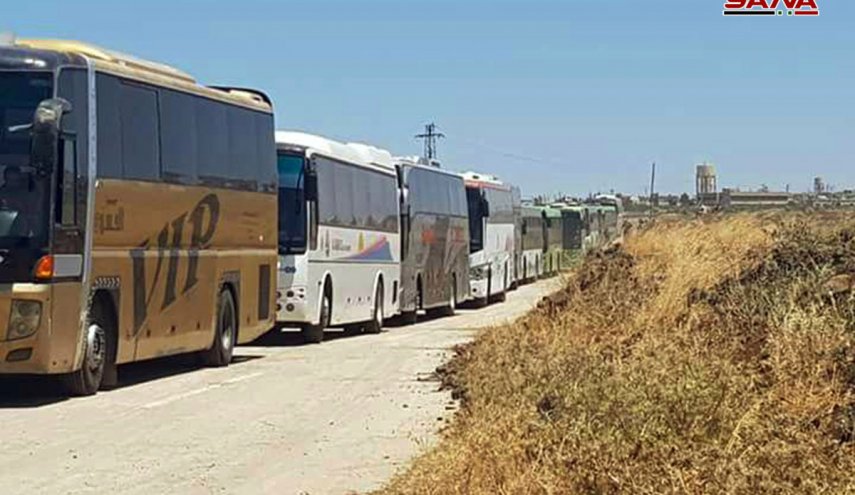 بالصور..خروج 55 حافلة تقل مئات الإرهابيين من القنيطرة 