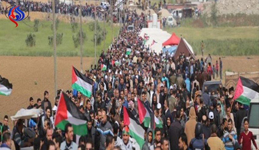 آمادگی فلسطینی ها برای راهپیمایی 