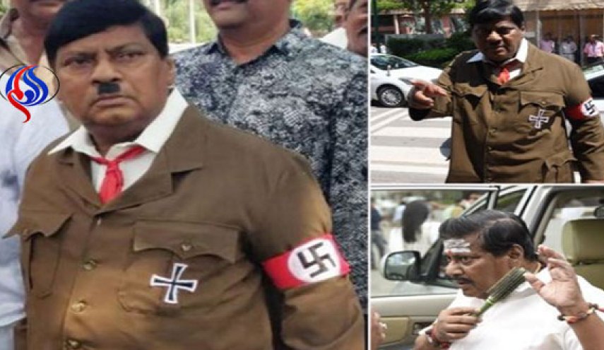  ارتدى النائب الهندي زي هتلر بالبرلمان ...والسبب؟!