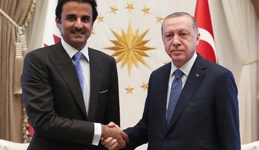اردوغان از امیر قطر به خاطر حمایت از ترکیه تشکر کرد