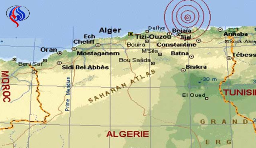 زلزال قوته 3 درجات يضرب ولاية بجاية الجزائرية