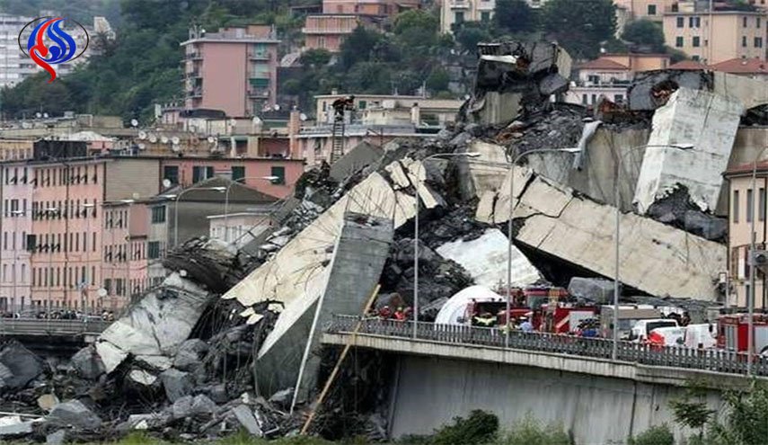 السلطات الإيطالية تحقق مع الشركة المسؤولة عن جسر جنوى المنهار