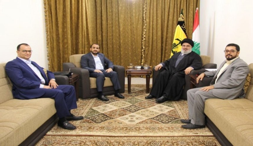 دیدار هیاتی از «انصارالله» یمن با دبیرکل «حزب الله» لبنان
