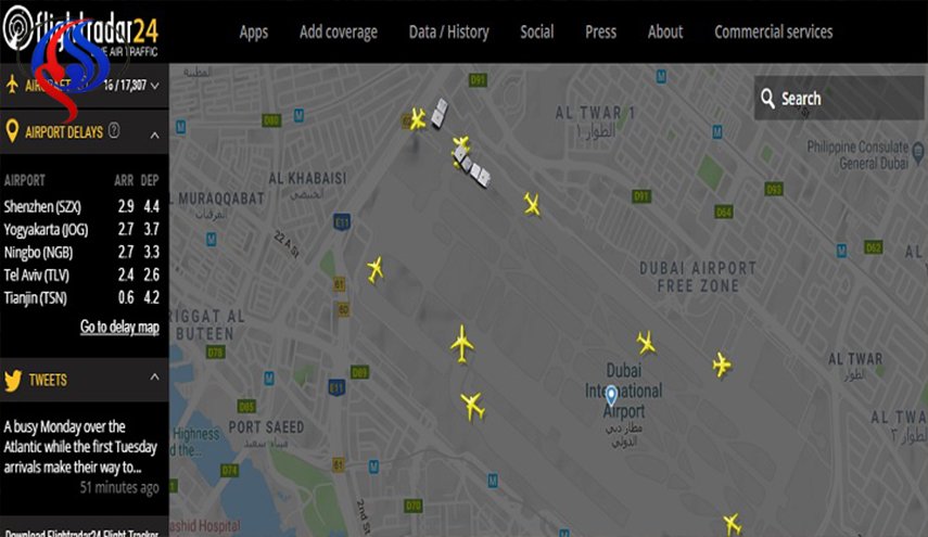  ارتباك حركة الملاحة وتأجيل الرحلات في مطار دبي