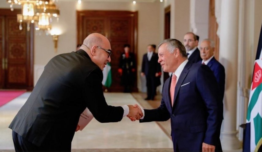 سفیر جدید رژیم صهیونیستی استوارنامه خود را تقدیم شاه اردن کرد
