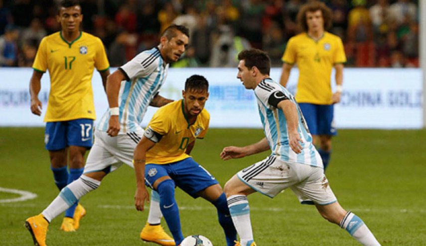 دیدار تیم‌های فوتبال برزیل و آرژانتین در عربستان!

