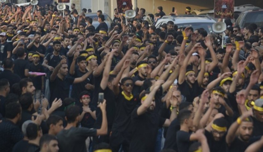 عزاداری بحرینی‌ها در شهر بدون حسینیه «حمد»
