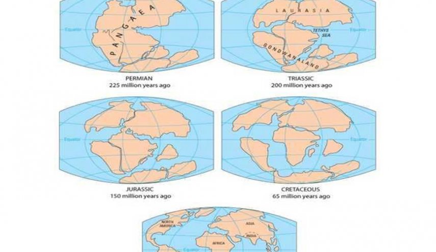 بالصور: التصقت أميركا بأفريقيا.. خريطة الأرض قبل 300 مليون سنة!!