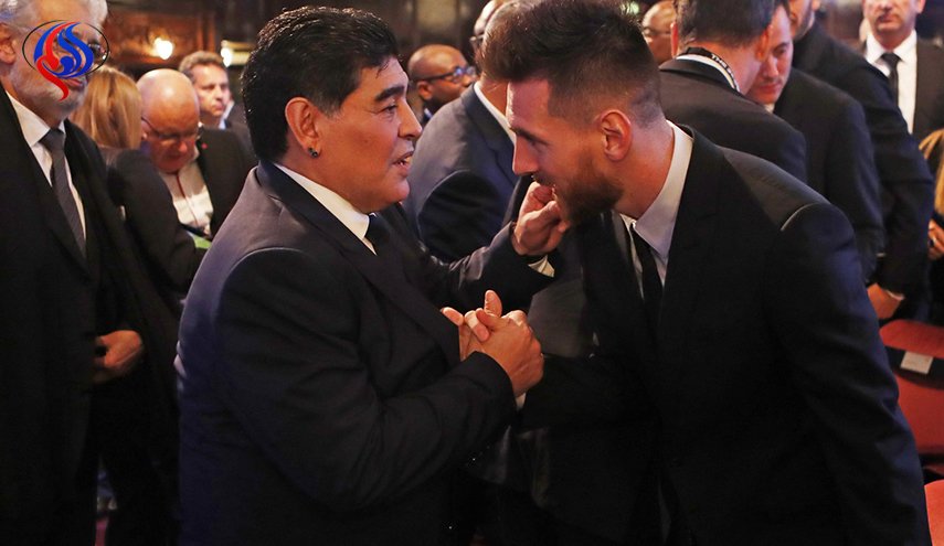 مارادونا ينصح ميسي يترك المنتخب الأرجنتيني