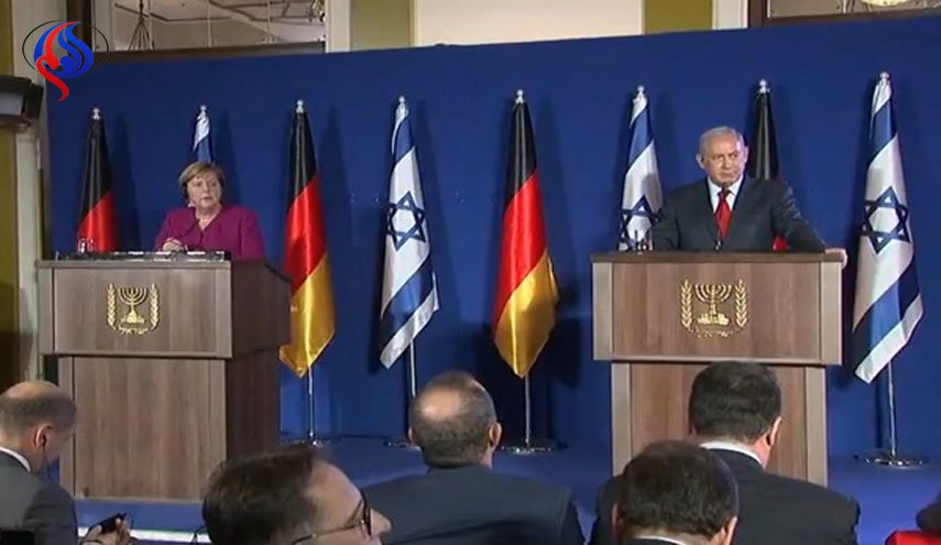 مرکل در نشست خبری مشترک با نتانیاهو علیه ایران موضع گرفت