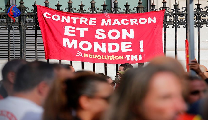 فرنسا تشتعل ... مظاهرات حاشدة ضد ماكرون 