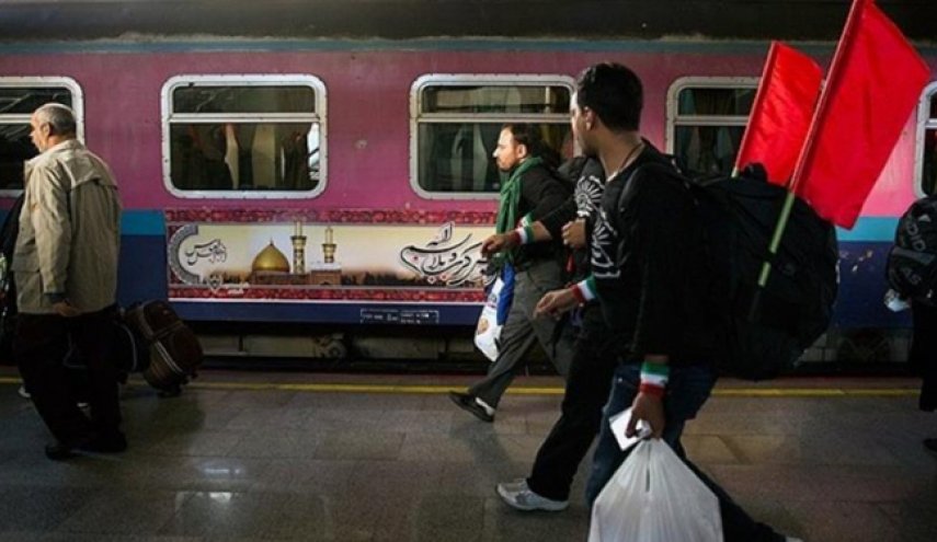 نخستین قطار اربعین به سوی کرمانشاه حرکت کرد