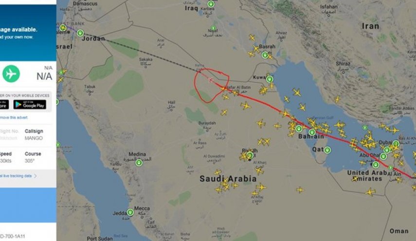 آسمان عربستان سعودی و بحرین در خدمت هواپیمای نتانیاهو برای عزیمت به عُمان