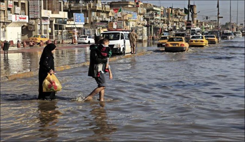 كمية الامطار الساقطة في العراق خلال الـ24 ساعة الماضية