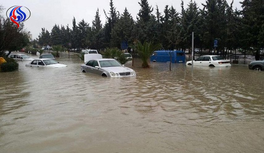 باران و سیل زندگی را در سه کشور عربی مختل کرد + تصاویر
