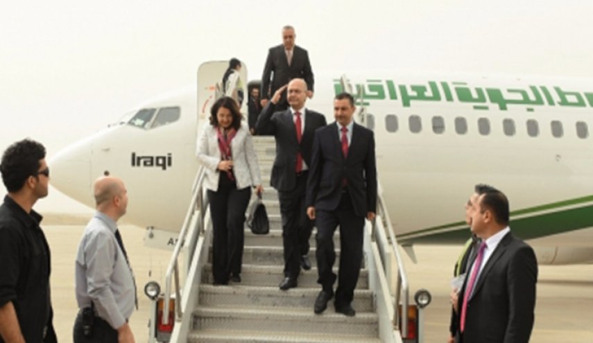 الرئيس العراقي يصل الى الكويت
