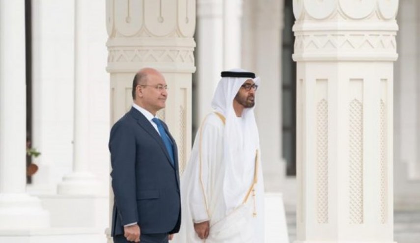 دیدار رئیس‌جمهور عراق با ولی‌عهد ابوظبی
