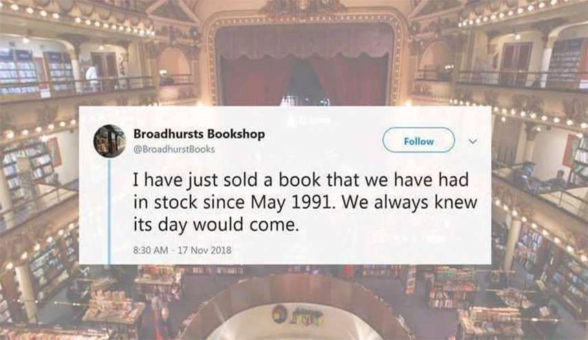مكتبة بريطانية تحتفل ببيع الكتاب المنحوس