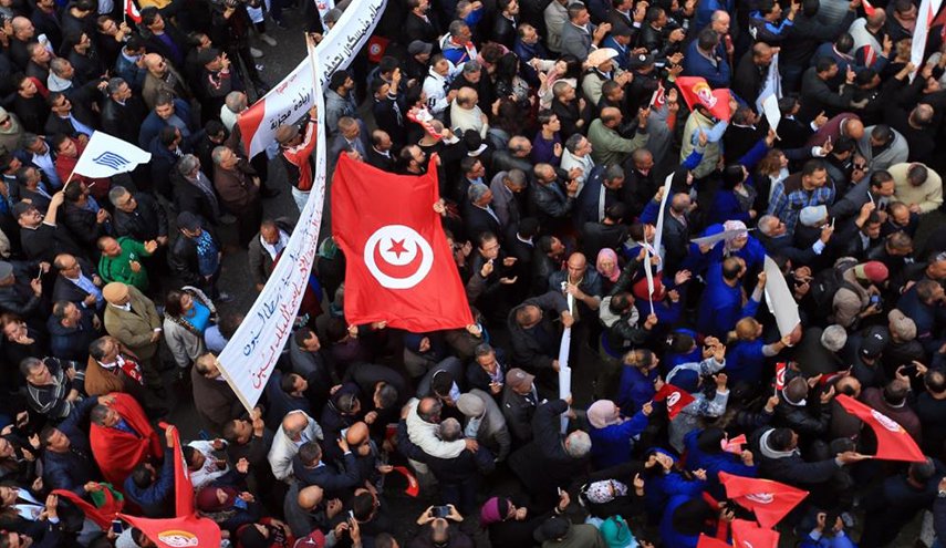 اعتصاب عمومی گسترده در تونس 