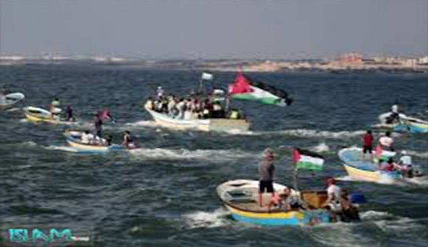 تظاهرات در فلسطین برای بازپس گرفتن دریا