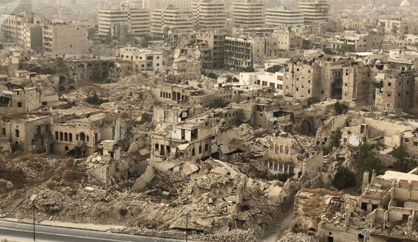 تنظيمات ارهابية تقصف حلب السورية بالصواريخ والهاون