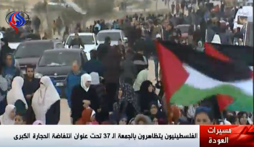 مجروحیت 33 فلسطینی در 37مین راهپیمایی بازگشت