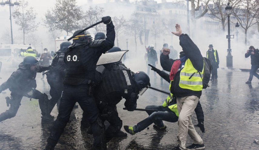 دستگیری بیش از 1700 نفر در ناآرامی‌های روز شنبه در پاریس
