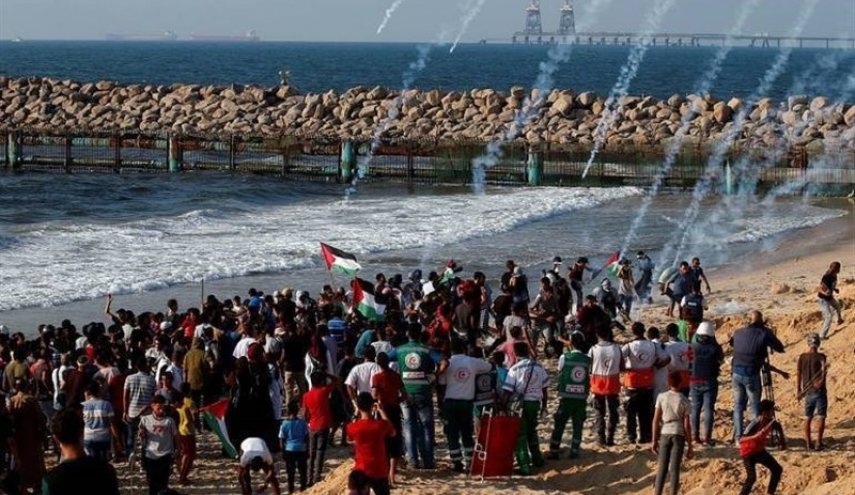 نوزدهمین راهپیمایی دریایی در نوار غزه برگزار می‌شود