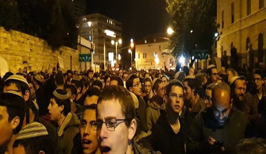 تظاهرات هزاران شهرک‌نشین صهیونیست علیه نتانیاهو 
