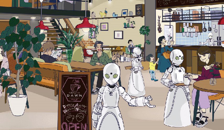 روبوتات تخدم زبائن مقهى ياباني يسعى لتوظيف المصابين بالشلل 