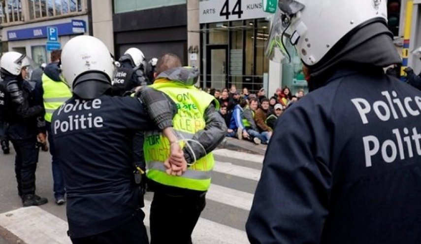 معترضان بلژیکی هم دوباره به خیابان ها آمدند

