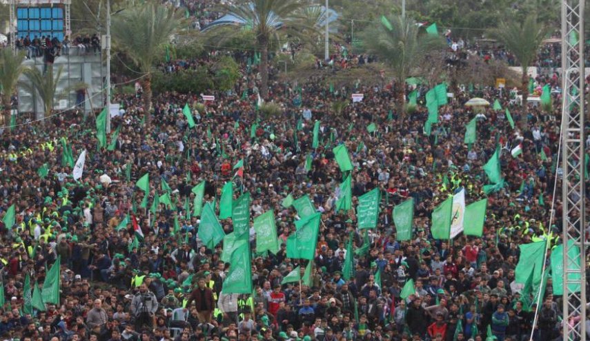 برگزاری مراسم سی و یکمین سالروز تأسیس حماس در غزه/ 