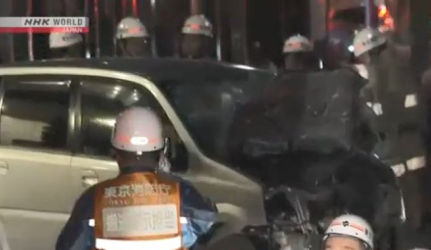 خودرویی در توکیو 8 نفر از عابران را زیر گرفت