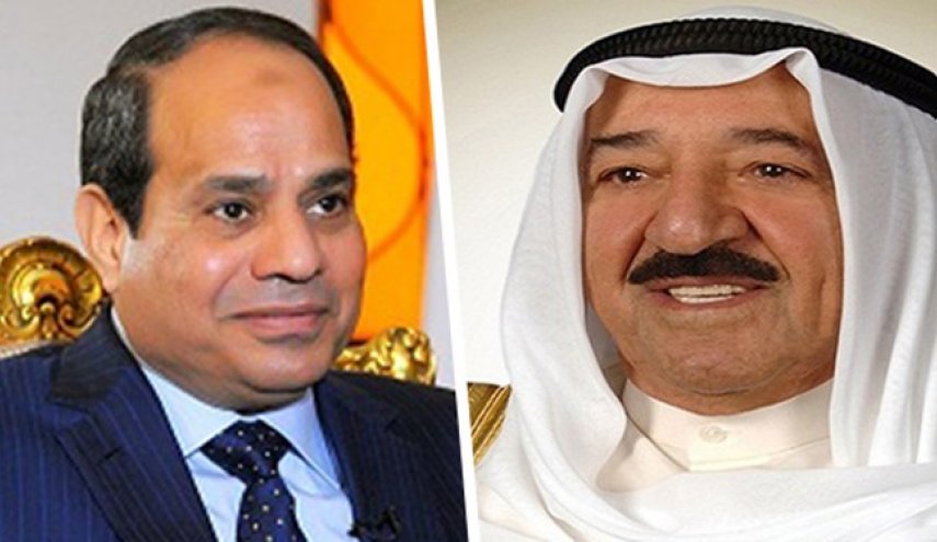 گفت‌وگوی تلفنی رئیس‌جمهور مصر با امیر کویت