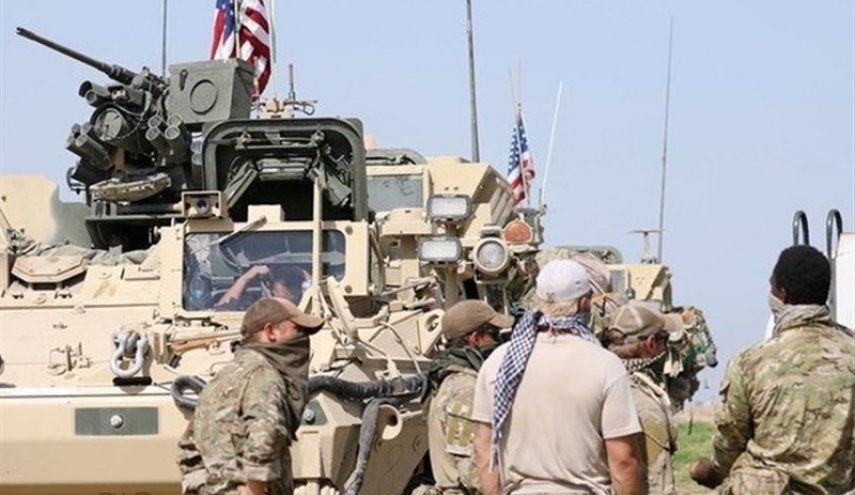 استقرار تجهیزات نظامی ارتش آمریکا در مرز عراق با سوریه
