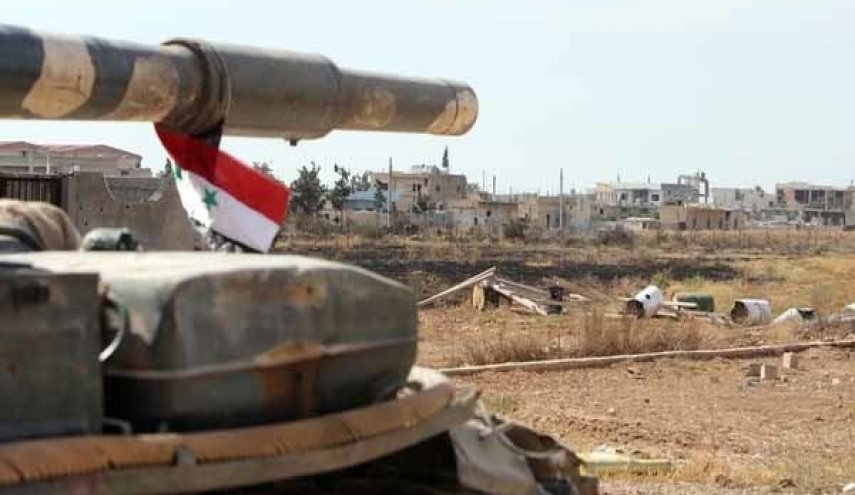 انهدام استحکامات تکفیری‌ها در حومه شمالی حماه سوریه
