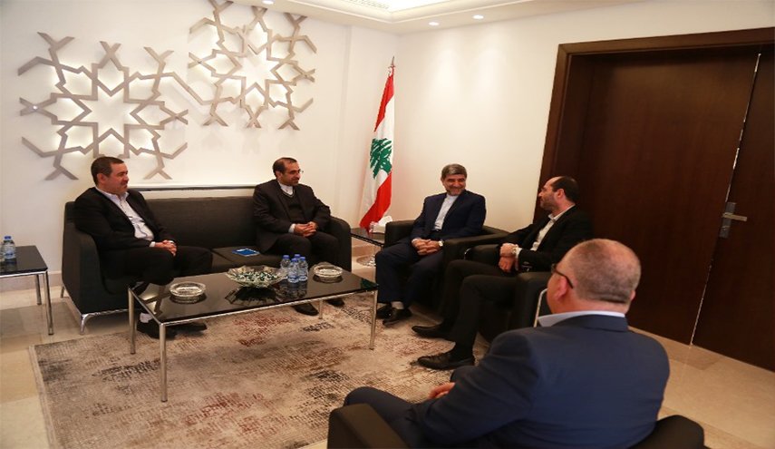 سفير ايران لدى بيروت يلتقي وزير تجارة لبنان الخارجية