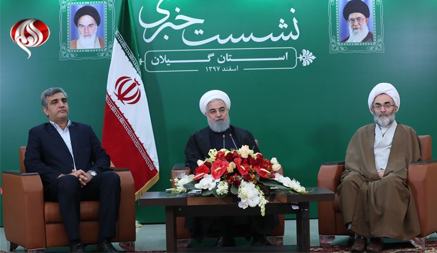 روحانی: افتتاح راه آهن قزوین به رشت نشانگر بی‌اعتنایی مردم جهان به تحریم و دیوارها است