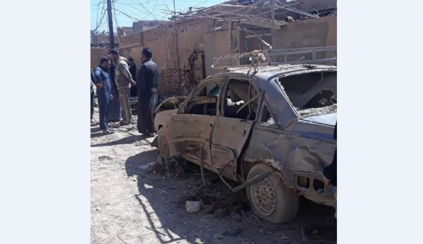 إصابة 3 عراقيين في القائم بسقوط صاروخ على منزلهم+صور