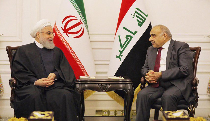 رئیس الوزراء العراقي يستقبل روحاني في مكتبه ببغداد