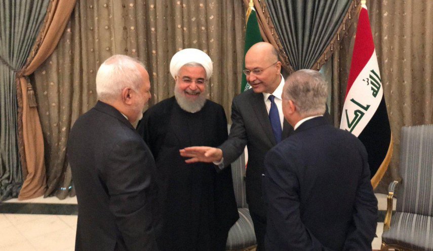 ظريف يلخص نتائج زيارة الرئيس روحاني للعراق في يومها الاول
