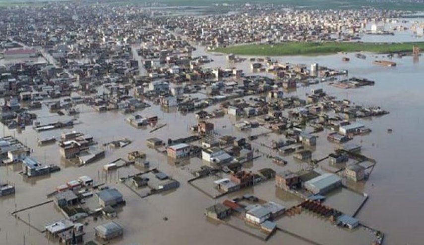 الجيش يهب لإغاثة متضرري السيول شمال ايران