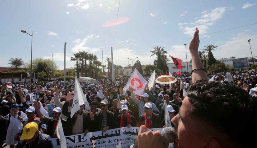 المغرب..احتجاجات جديدة للمعلمين المطالبين بتحسين ظروف العمل