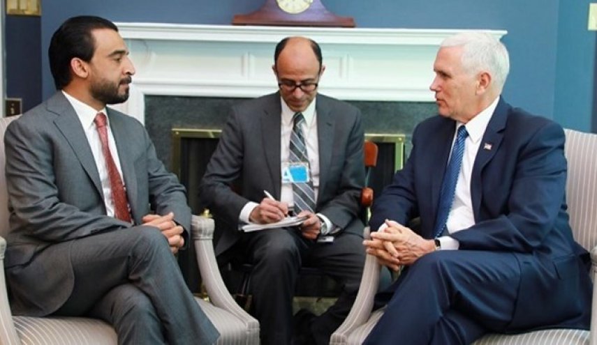 دیدار معاون رئیس جمهور آمریکا با رئیس پارلمان عراق
