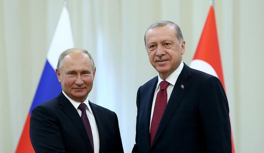 گفتگوی تلفنی اردوغان و پوتین درباره سوریه 