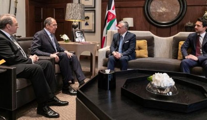 دیدار وزیر خارجه روسیه با شاه اردن
