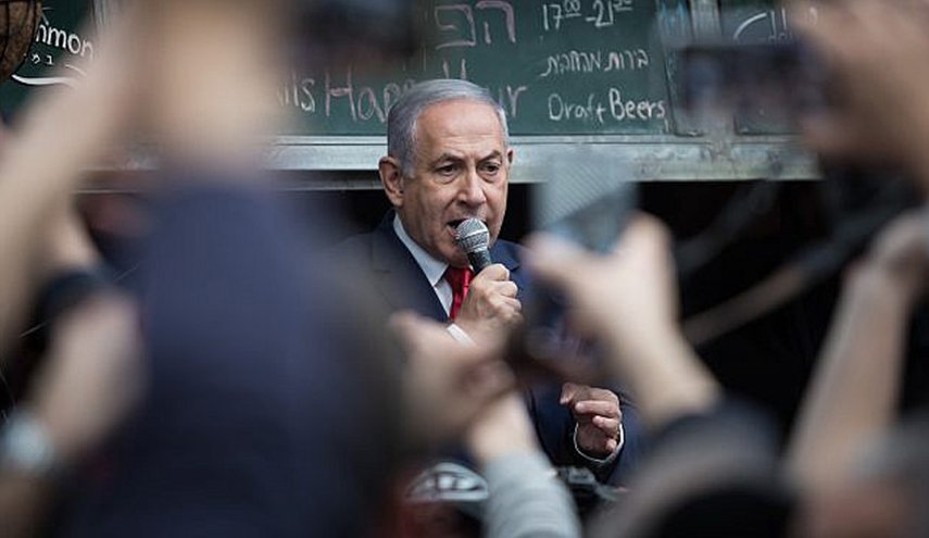 نتنياهو يعلن فوزه في انتخابات الكنيست
