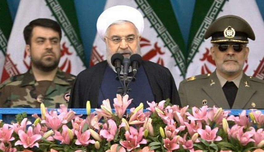 بازتاب صحبت های رئیس جمهوری در مراسم روز ارتش/ ایران خواستار وحدت علیه آمریکا شد