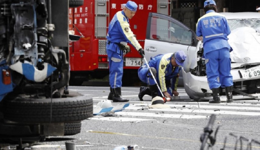 حمله خودرو به عابران ژاپنی در توکیو 2 کشته و 8 زخمی برجا گذاشت
