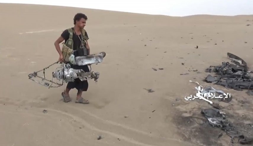القوات اليمنية تسقط طائرة تجسسية سعودية في نجران